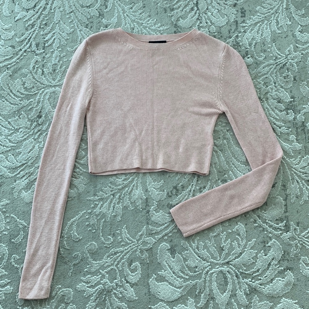 TOPSHOP pink crop top